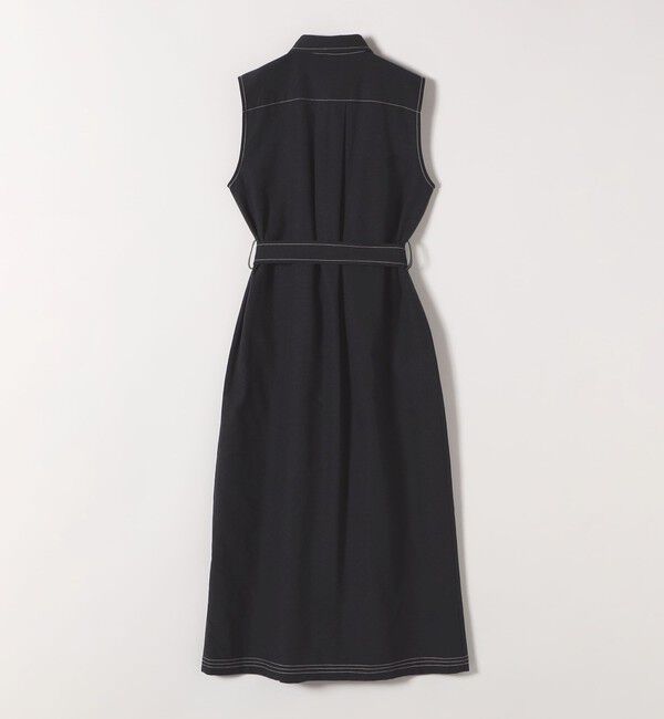 SHIPS any「SHIPS any:〈洗濯機可能〉オックス ステッチ ノースリーブ シャツ ワンピース」|ワンピース|