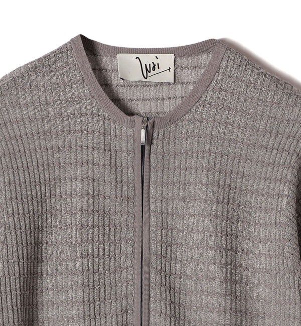 SHIPS for women「Wai＋:ジャカード シアー ジップ カーディガン」|カーディガン|