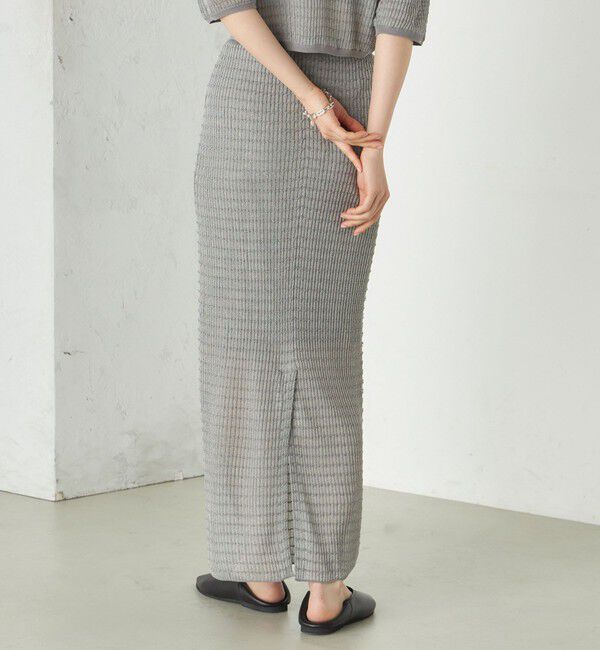 SHIPS for women「《予約》Wai＋:ジャカード シアー スカート」|スカート|