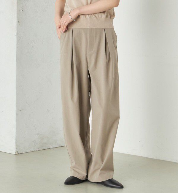 SHIPS for women「Wai＋:〈手洗い可能〉2タック スラックス」|スラックス|