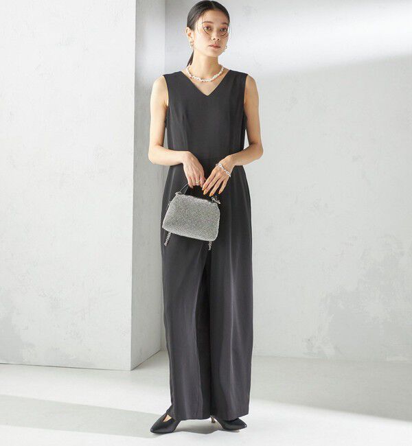 SHIPS for women「【SHIPS別注】kaene:チュール フリル スリーブ オールインワン（セレモニー対応可）」|オールインワン|