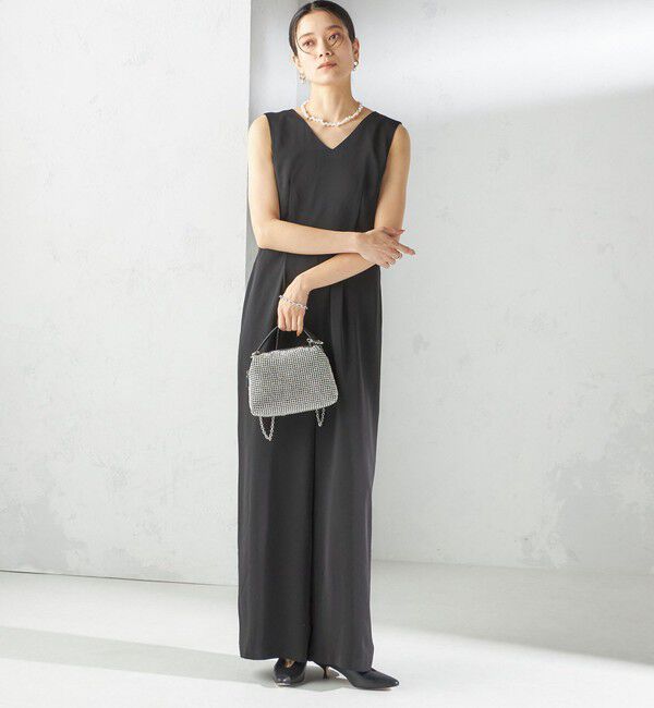 SHIPS for women「【SHIPS別注】kaene:チュール フリル スリーブ オールインワン（セレモニー対応可）」|オールインワン|