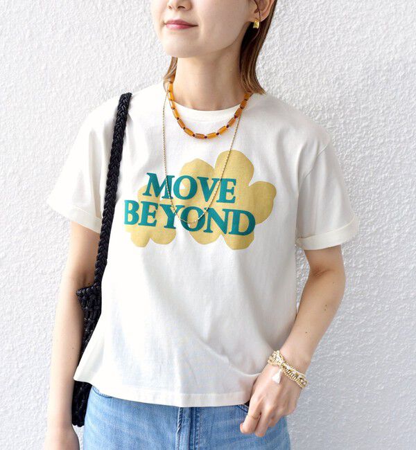 SHIPS for women「【WEB限定】モチーフ 刺繍 プリント TEE」|Tシャツ・カットソー|