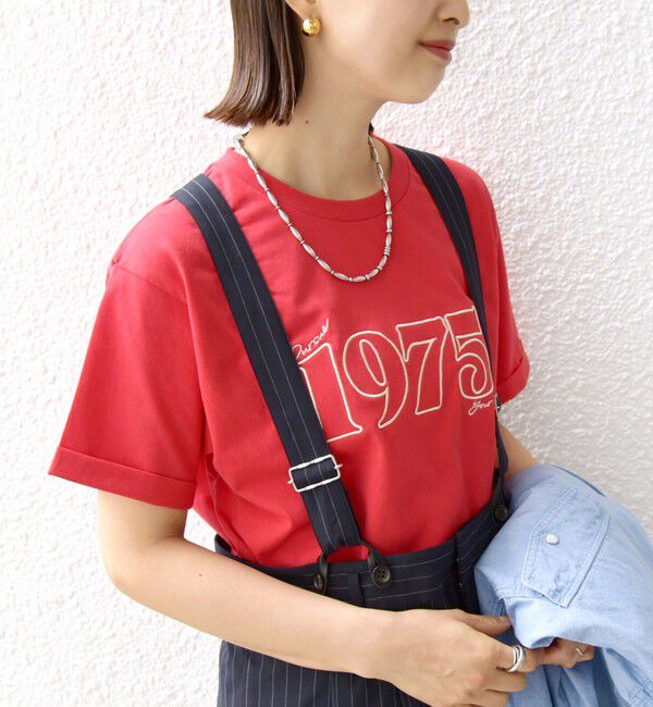 SHIPS for women「【WEB限定】モチーフ 刺繍 プリント TEE」|Tシャツ・カットソー|