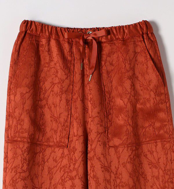 SHIPS any「SHIPS any:〈洗濯機可能〉サテン ジャカード テーパード イージー パンツ」|その他|