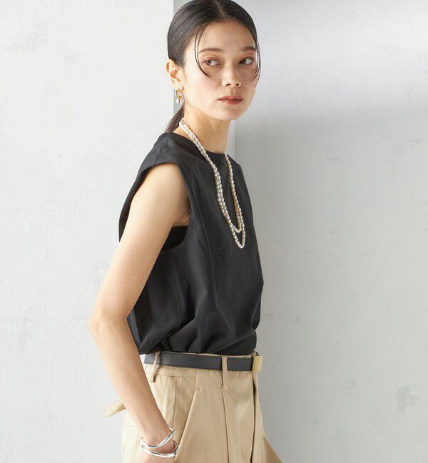 SHIPS for women「〈接触冷感〉ポンチ ノースリーブ プルオーバー」|Tシャツ・カットソー|