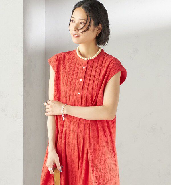 SHIPS for women「〈手洗い可能〉ACAR リップル タック ワンピース」|ワンピース|