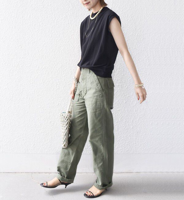 SHIPS for women「〈手洗い可能〉DEPEND アムンゼン ノースリーブ カットソー」|Tシャツ・カットソー|