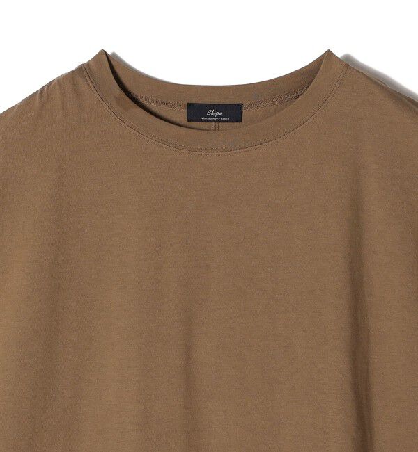 SHIPS for women「SHIPS Primary Navy Label:サイロ プレミアム フレンチ スリーブ TEE」|Tシャツ・カットソー|