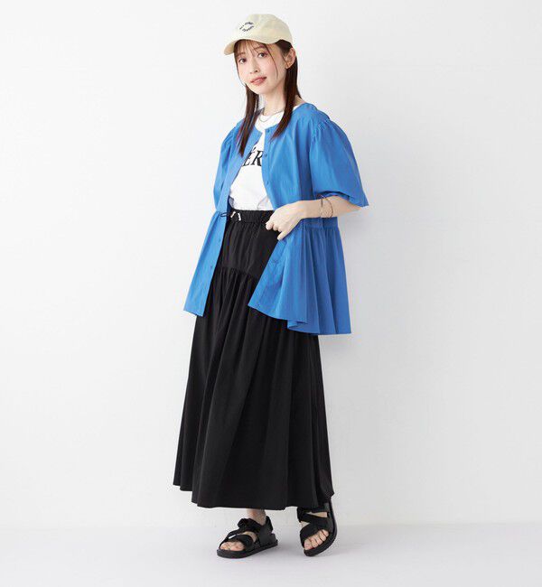 SHIPS Colors 「《一部追加予約》SHIPS Colors:〈接触冷感・撥水〉マルチファンクション フレアスカート◆」|フレア|