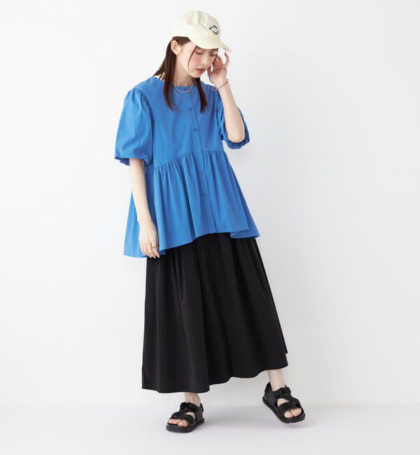 SHIPS Colors 「《一部追加予約》SHIPS Colors:〈接触冷感・撥水〉マルチファンクション フレアスカート◆」|フレア|