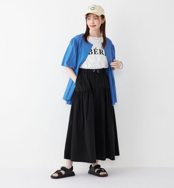 SHIPS Colors 「《一部追加予約》SHIPS Colors:〈接触冷感・撥水〉マルチファンクション フレアスカート◆」|フレア|