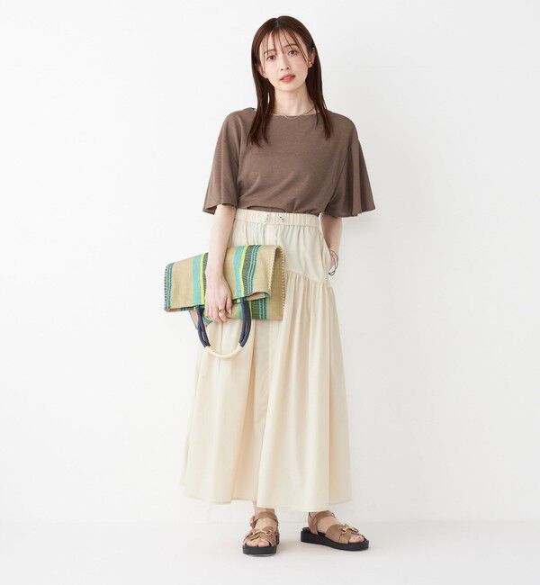 SHIPS Colors 「《一部追加予約》SHIPS Colors:〈接触冷感・撥水〉マルチファンクション フレアスカート◆」|フレア|