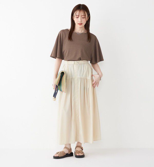 SHIPS Colors 「《一部追加予約》SHIPS Colors:〈接触冷感・撥水〉マルチファンクション フレアスカート◆」|フレア|