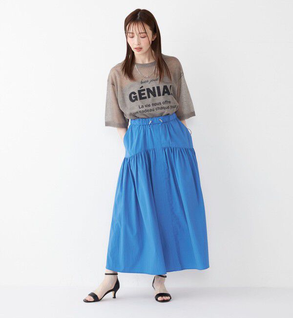 SHIPS Colors 「《一部追加予約》SHIPS Colors:〈接触冷感・撥水〉マルチファンクション フレアスカート◆」|フレア|