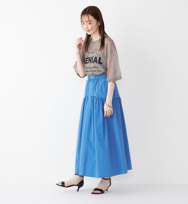 SHIPS Colors 「《一部追加予約》SHIPS Colors:〈接触冷感・撥水〉マルチファンクション フレアスカート◆」|フレア|