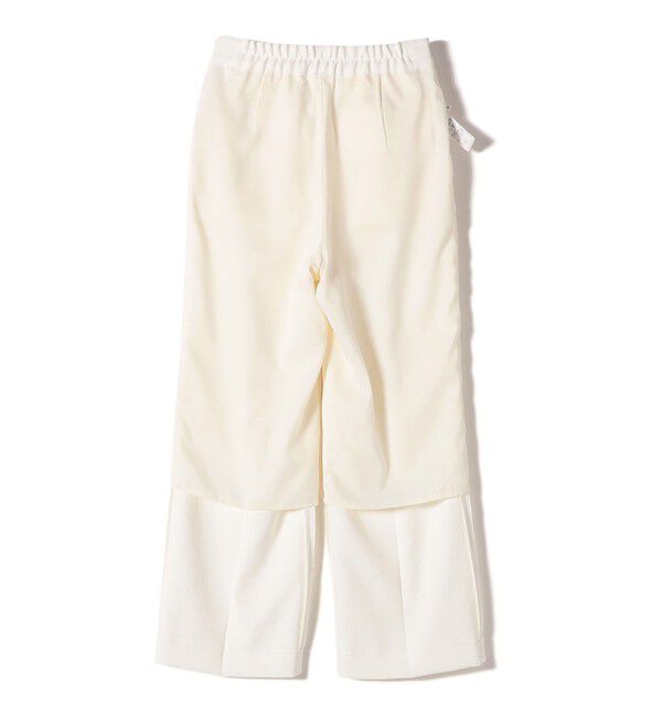 SHIPS for women「〈UVカット / 吸水速乾 / 手洗い可能〉合繊 タック センター プレス パンツ」|スラックス|