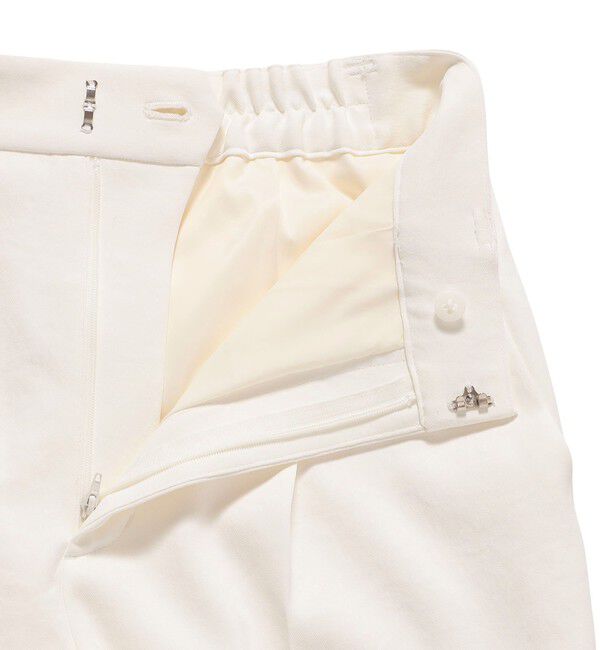 SHIPS for women「〈UVカット / 吸水速乾 / 手洗い可能〉合繊 タック センター プレス パンツ」|スラックス|