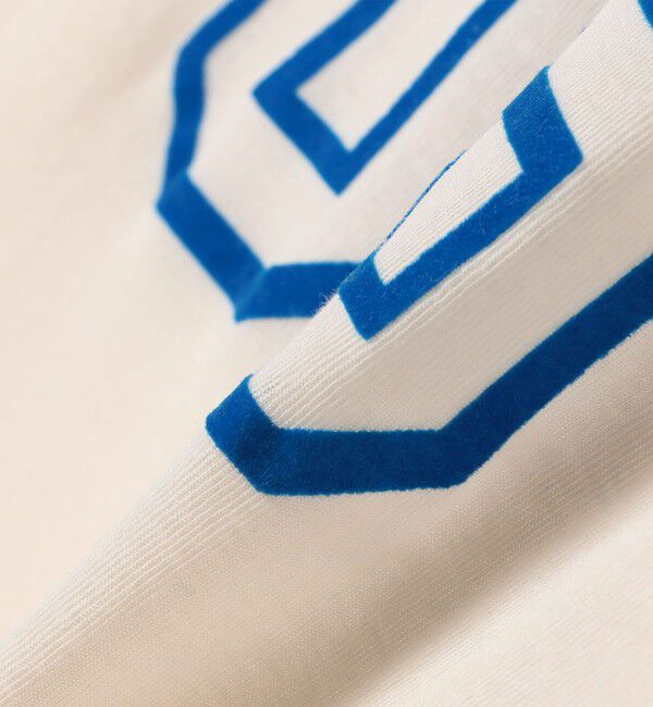 SHIPS for women「SHIPS NINE CASE:シアー ロゴ リンガー TEE」|Tシャツ・カットソー|