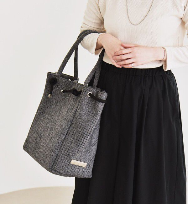 quaranciel「quaranciel: パンチング ロープ デザイン トート バッグ（A4対応）」|トートバッグ|