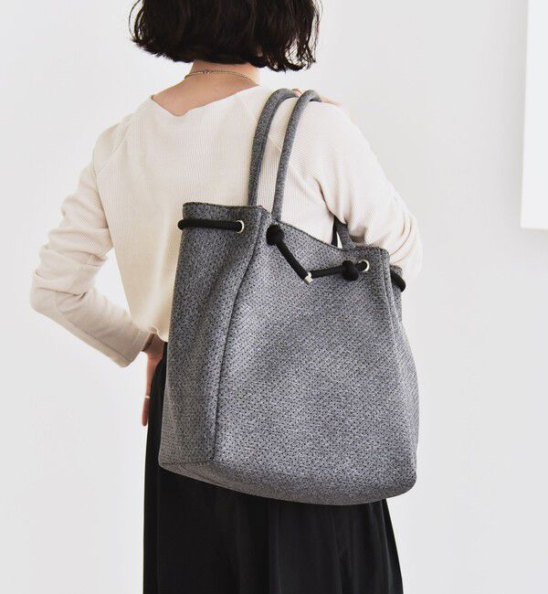 quaranciel「quaranciel: パンチング ロープ デザイン トート バッグ（A4対応）」|トートバッグ|