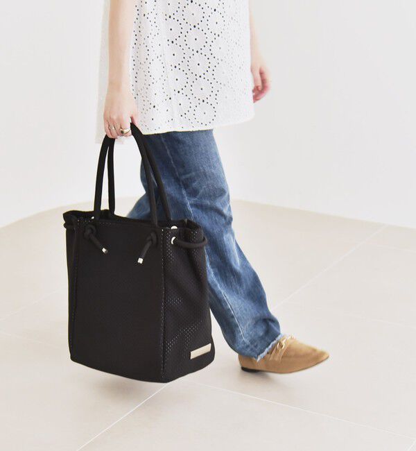 quaranciel「quaranciel: パンチング ロープ デザイン トート バッグ（A4対応）」|トートバッグ|