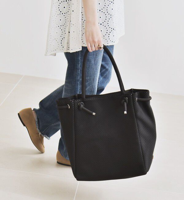 quaranciel「quaranciel: パンチング ロープ デザイン トート バッグ（A4対応）」|トートバッグ|