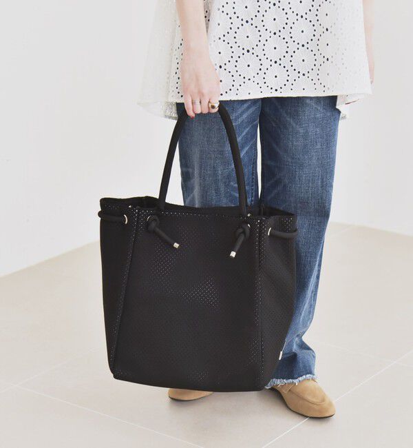 quaranciel「quaranciel: パンチング ロープ デザイン トート バッグ（A4対応）」|トートバッグ|