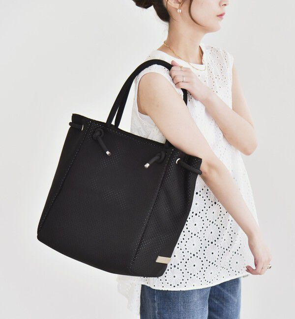 quaranciel「quaranciel: パンチング ロープ デザイン トート バッグ（A4対応）」|トートバッグ|