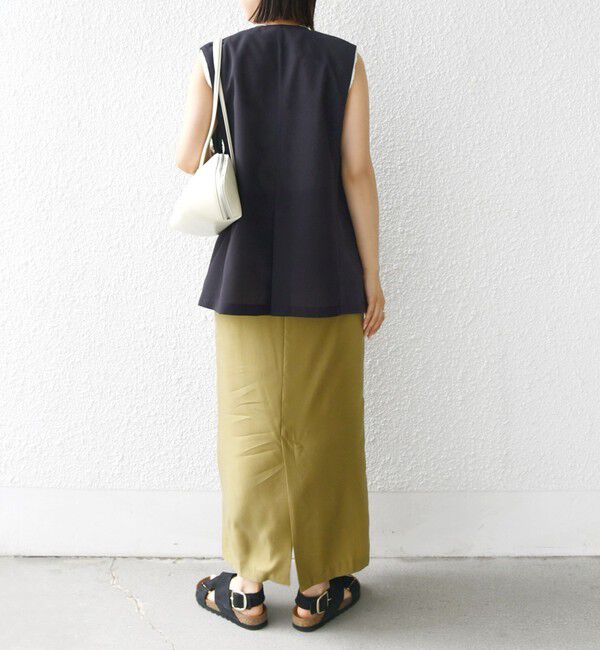 SHIPS for women「〈防シワ加工〉チノ ウール ボタン ジレ」|ベスト・ジレ|