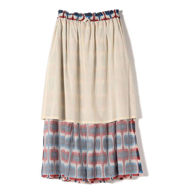 SHIPS for women「【SHIPS別注】UHURU:〈手洗い可能〉シアープリント ギャザー スカート」|スカート|