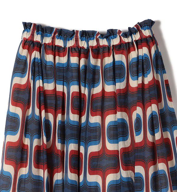 SHIPS for women「【SHIPS別注】UHURU:〈手洗い可能〉シアープリント ギャザー スカート」|スカート|
