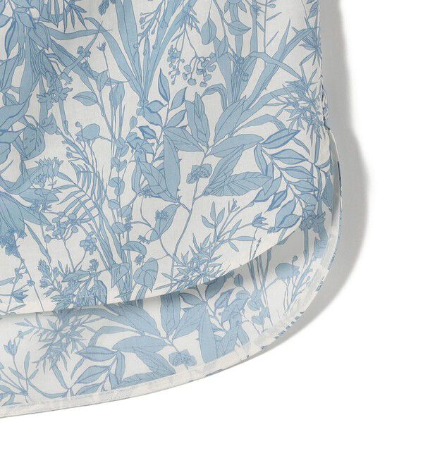 SHIPS for women「〈手洗い可能〉綿 ローン ボタニカル プリント フレンチ スリーブ ブラウス」|シャツ・ブラウス|