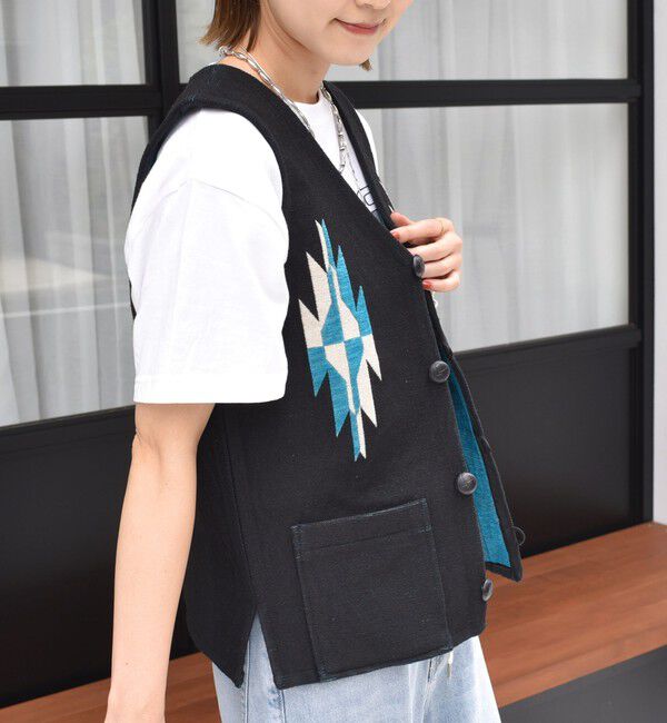 SHIPS for women「【SHIPS別注】UHURU:ジャカード  ベスト」|ベスト・ジレ|