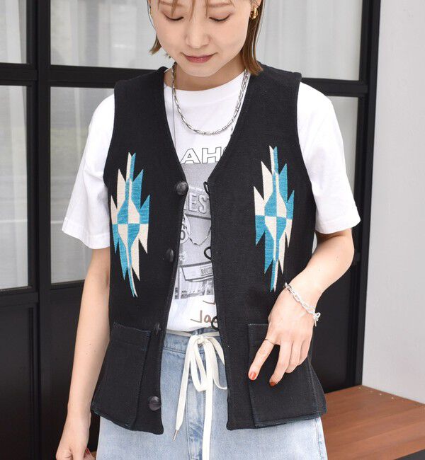 SHIPS for women「【SHIPS別注】UHURU:ジャカード  ベスト」|ベスト・ジレ|