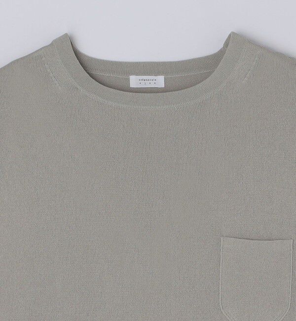 SHIPS「crepuscule: JAPANESE PAPRER KNIT TEE」|ニット・セーター|