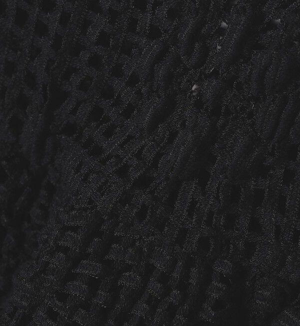 SHIPS any「SHIPS any:〈手洗い可能〉フラワー メッシュ 2WAY ティアード ペプラム ベスト」|ベスト・ジレ|