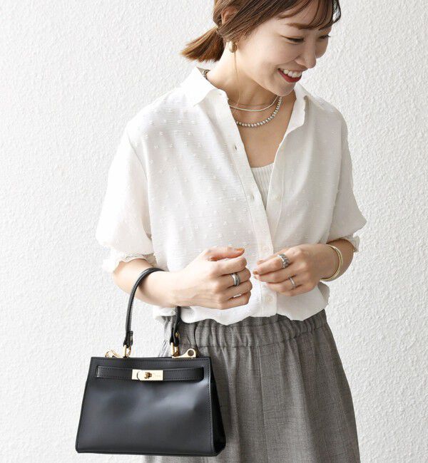 SHIPS any「SHIPS any:〈洗濯機可能〉カットドビー ジャージー パフ シャツ」|Tシャツ・カットソー|