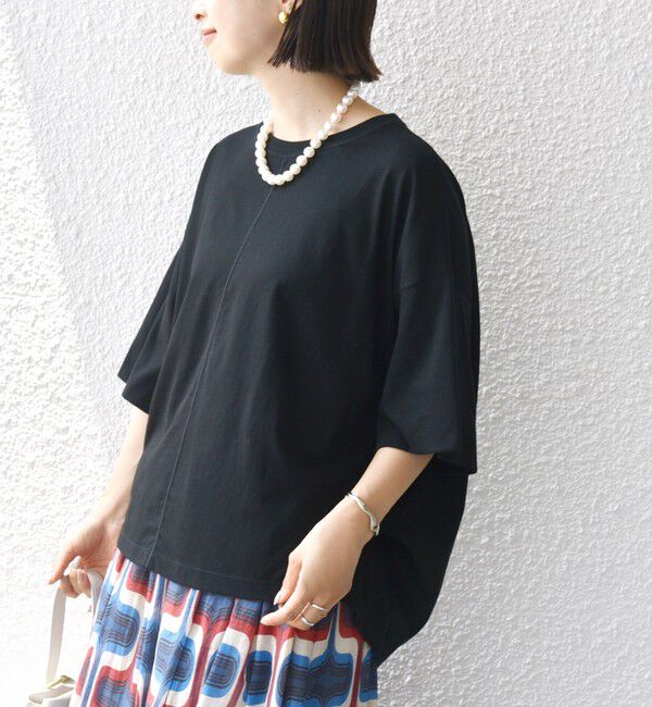 SHIPS for women「裾タック コクーン ショートスリーブ プルオーバー」|Tシャツ・カットソー|