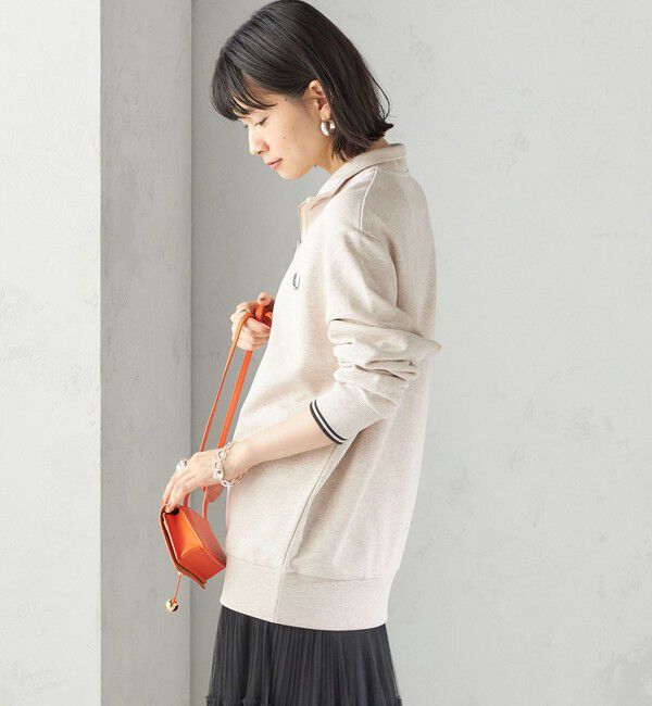 SHIPS for women「FRED PERRY: M3574 HALF ZIP SHIRT」|スウェット・ジャージ|