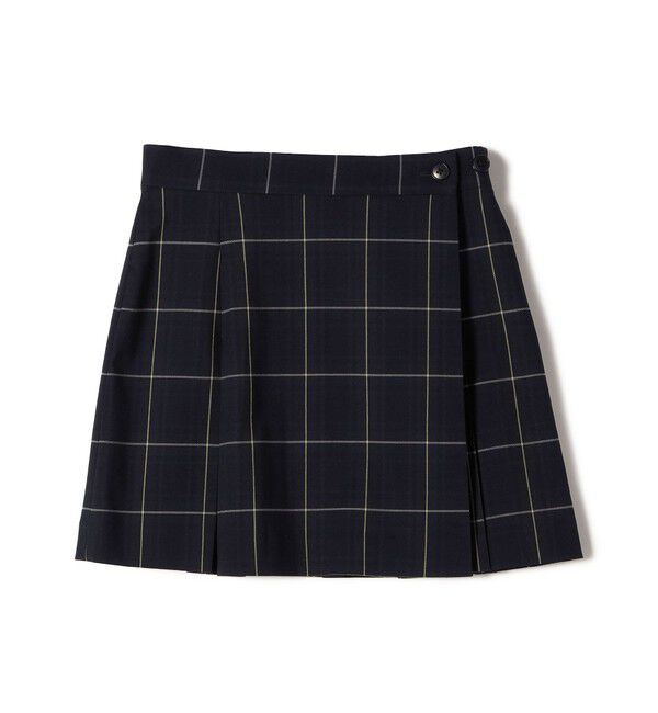 SHIPS for women「チェック プリーツ 巻き スカート」|スカート|