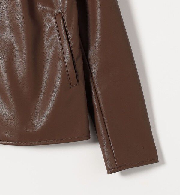 SHIPS any「SHIPS any: コンパクト ドット スナップ カーディガン ジャケット」|ノーカラージャケット|