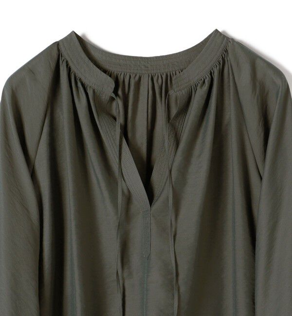 SHIPS for women「〈手洗い可能〉シアー タンブラー デザイン ギャザー ブラウス」|シャツ・ブラウス|