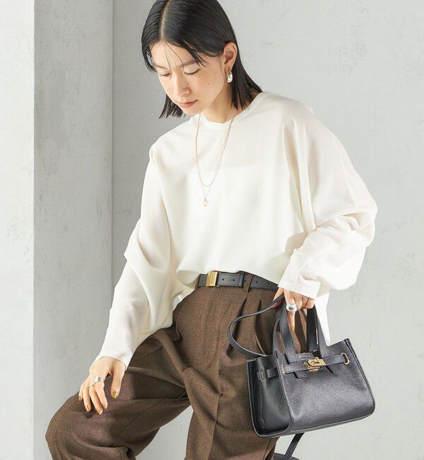 SHIPS for women「〈手洗い可能〉前後 2WAY シアー ドルマン ブラウス」|シャツ・ブラウス|