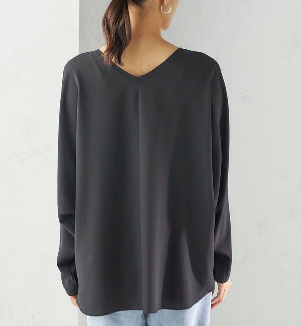 SHIPS for women「〈手洗い可能〉前後 2WAY シアー ドルマン ブラウス」|シャツ・ブラウス|