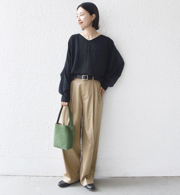 SHIPS for women「〈手洗い可能〉前後 2WAY シアー ドルマン ブラウス」|シャツ・ブラウス|