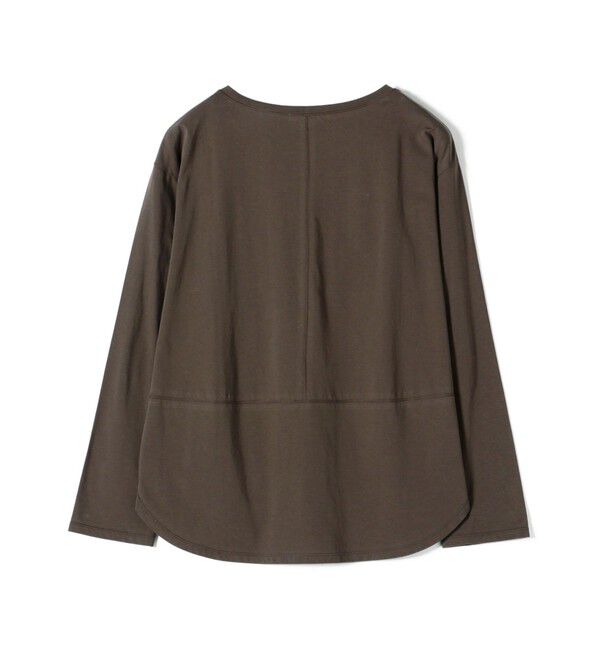 SHIPS for women「ワイド クルーネック コットン ロング スリーブ TEE」|Tシャツ・カットソー|