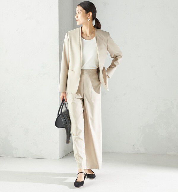 SHIPS for women「〈手洗い可能〉DELEGANT  ストレート パンツ（セットアップ対応）」|その他|