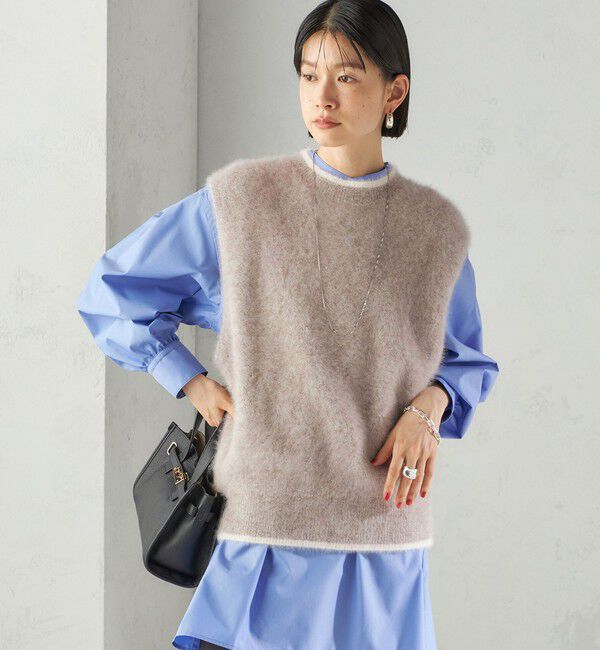 SHIPS for women「杢フォックス カシミヤ ニット ベスト」|ベスト・ジレ|
