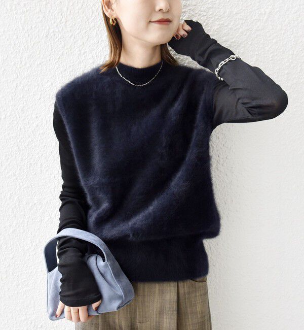 SHIPS for women「杢フォックス カシミヤ ニット ベスト」|ベスト・ジレ|